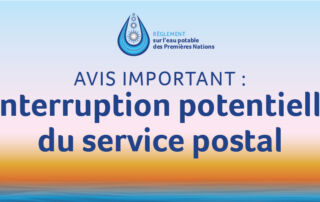 interruption potentielle du service postal